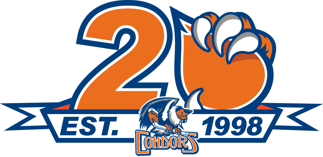 Bakersfield Condors 2017 Anniversary Logo iron on transfers for T-shirts